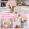 12 Bundles Peonies Artificial Flowers Silk Flowers Fake Peony Bouquet Faux Peonies Flowers Bulk for Decoration Vase Florals Arrangements Home Wedding Centerpieces Party Decorations